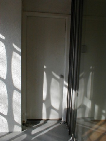 Balcony door to bedroom